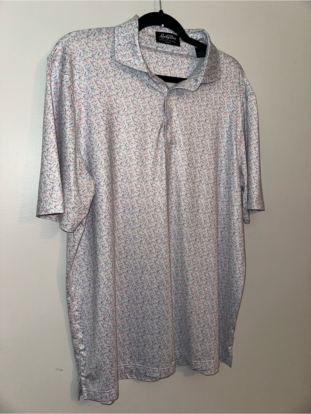 Lansky Bros Elvis Presley Shake, Rattle and Roll Performance Polo Size Large - Picture 6 of 9